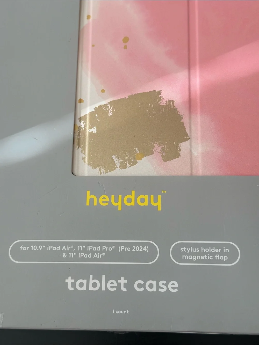 heyday Pink & Gold Abstract Tablet Case for 10.9